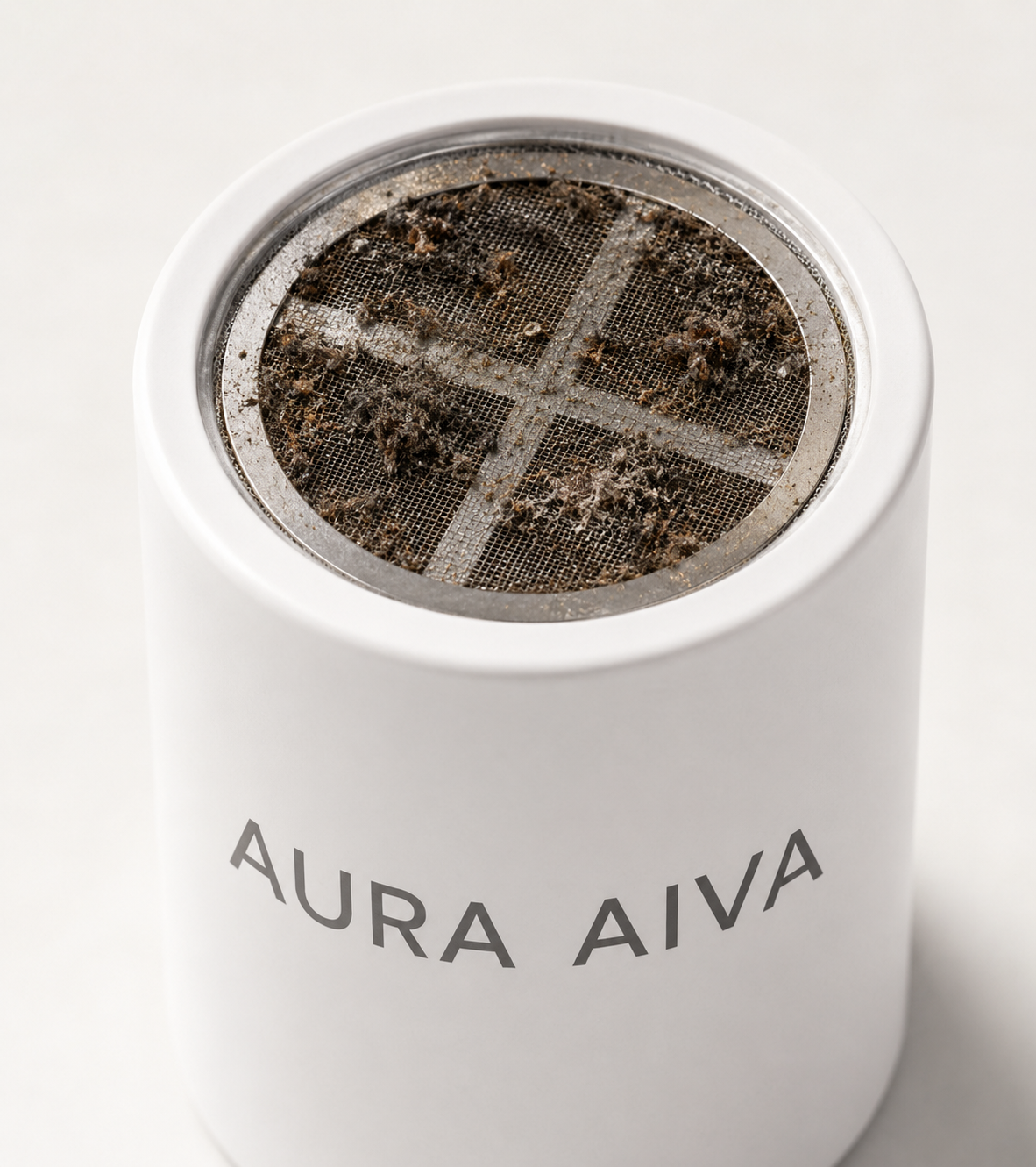 The same Halo filter cartridge after about 90 days of everyday showers