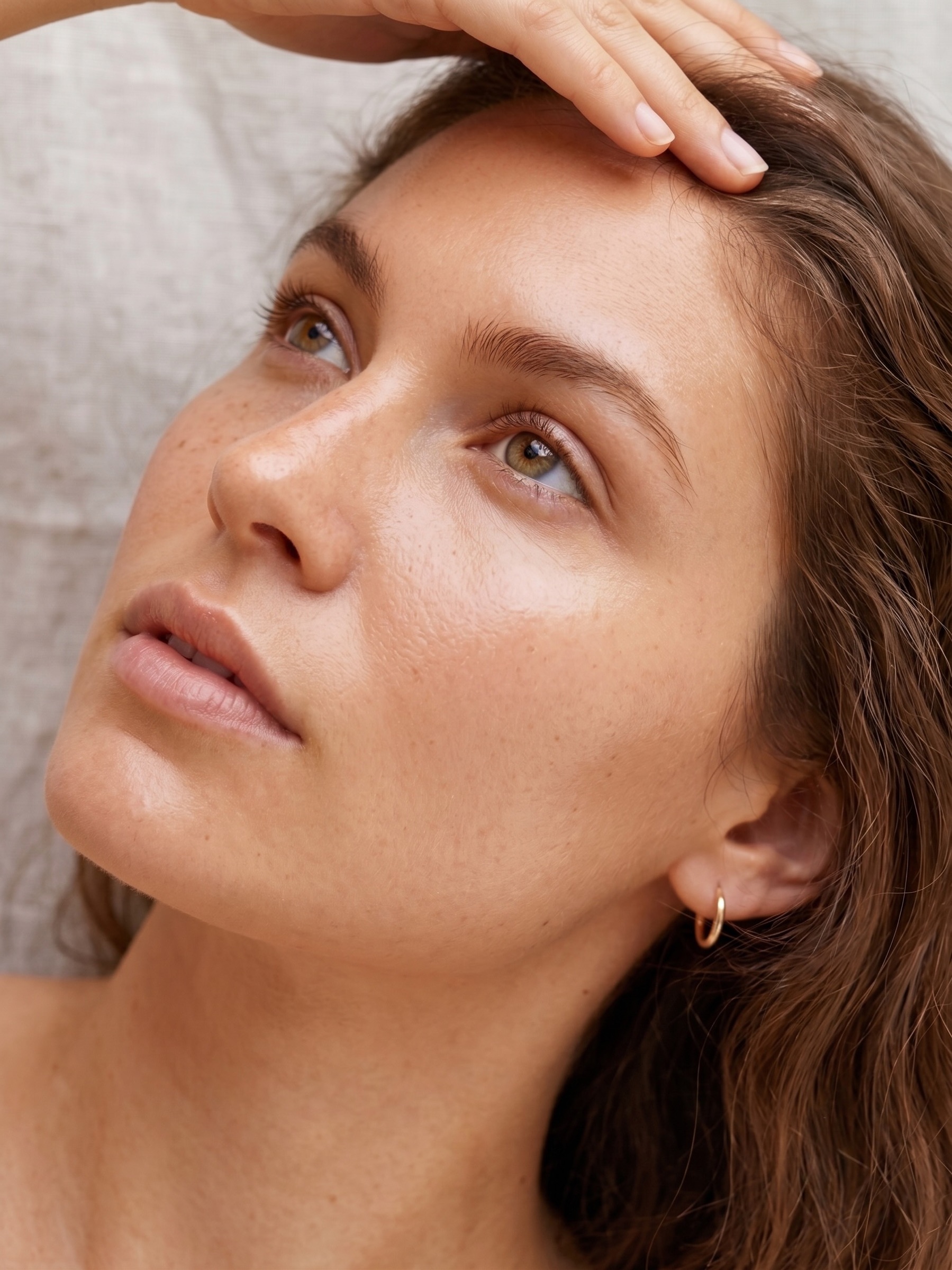 Customer photo illustrating a hair and skin concern Halo helps address